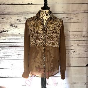 Cecico Leopard and Brown top